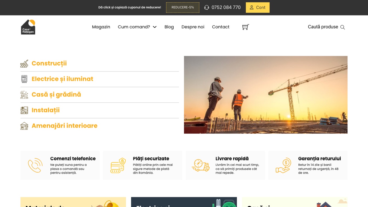 Casa Hațegan - magazin online de materiale de construcții